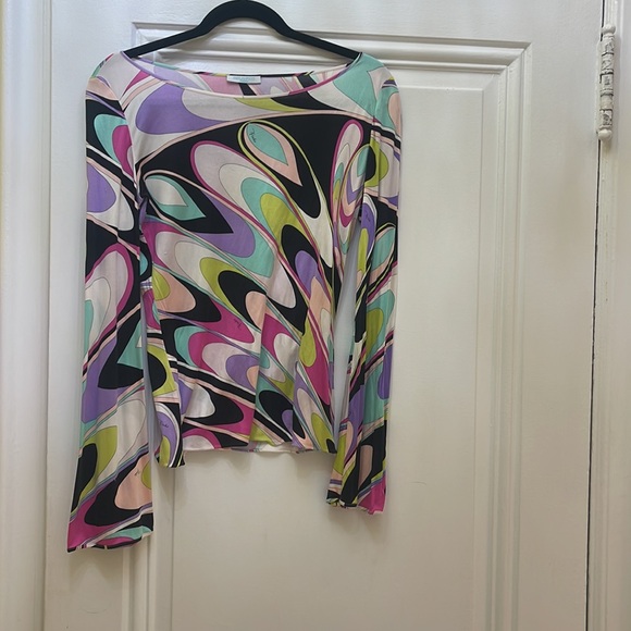 Vintage Emilio Pucci Multicolor Patterned Top - Picture 6 of 6